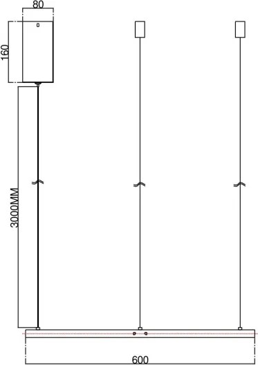 Ondaluce - LED stmievateľný luster na lane SOEL LED/28W/230V priemer 60 cm zlatý