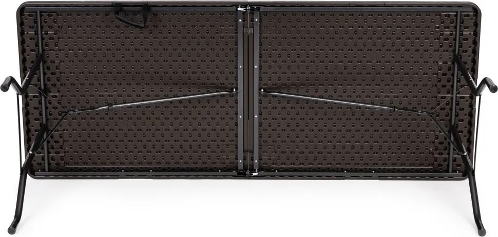 Cateringový stôl 180 cm skladací hnedý