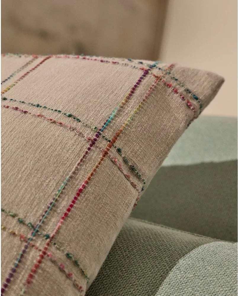 Obliečka na vankúš s prímesou bavlny 45x45 cm Nety – Kave Home