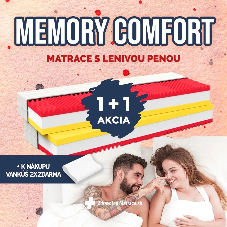 MPO MEMORY COMFORT 1+1 200x200 cm Prací poťah Medico