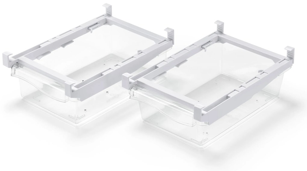 Výsuvné boxy do chladničky, 2 ks