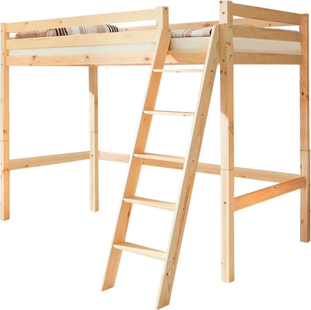 XXXLutz VYVÝŠENÁ POSTEĽ, 90/200 cm farba borovice MID.YOU - Detské izby - 000406004603