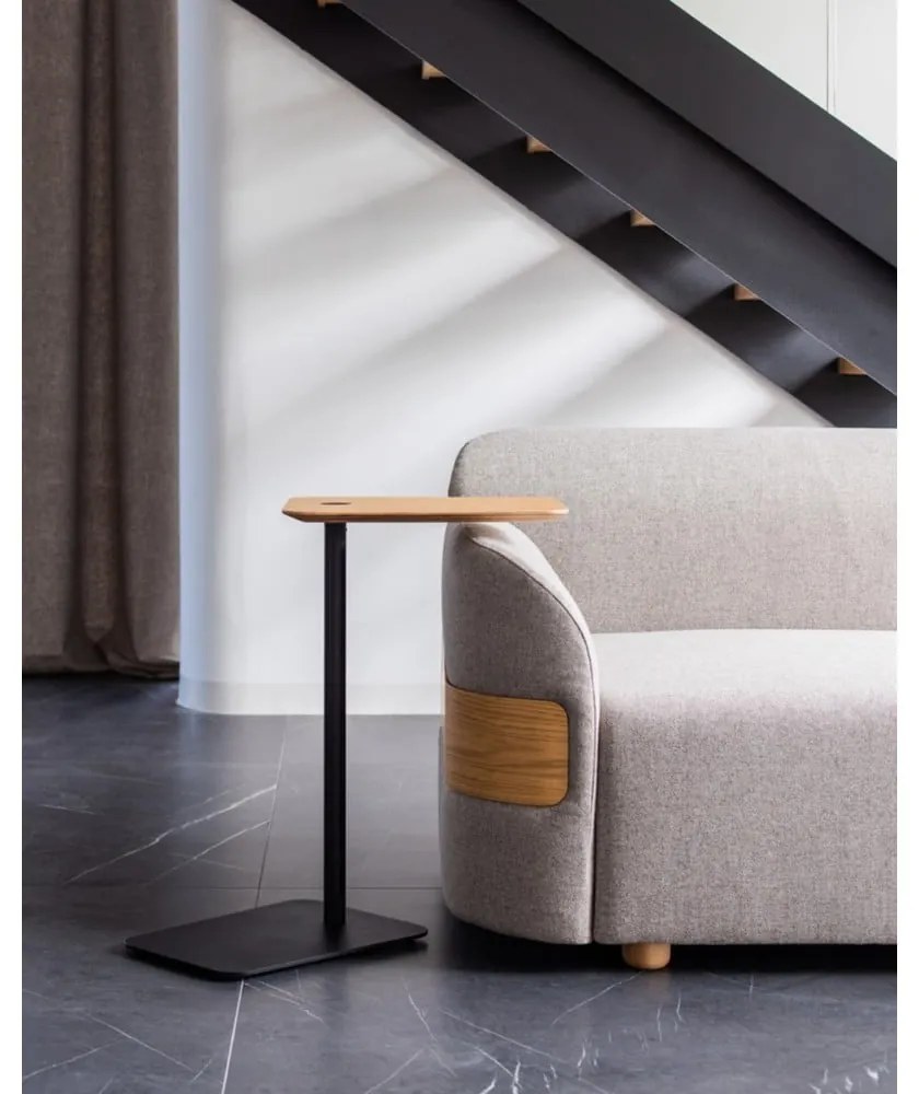 Kovový odkladací stolík 42x34.6 cm Loop - Gazzda