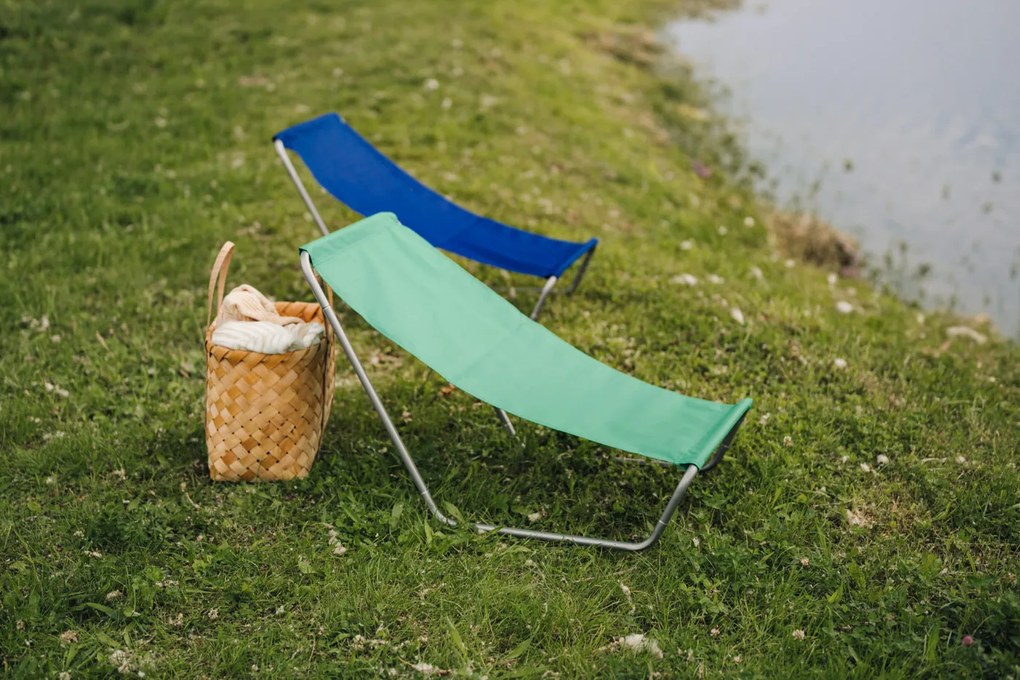 Skladacie plážové ležadlo SAND, zelené