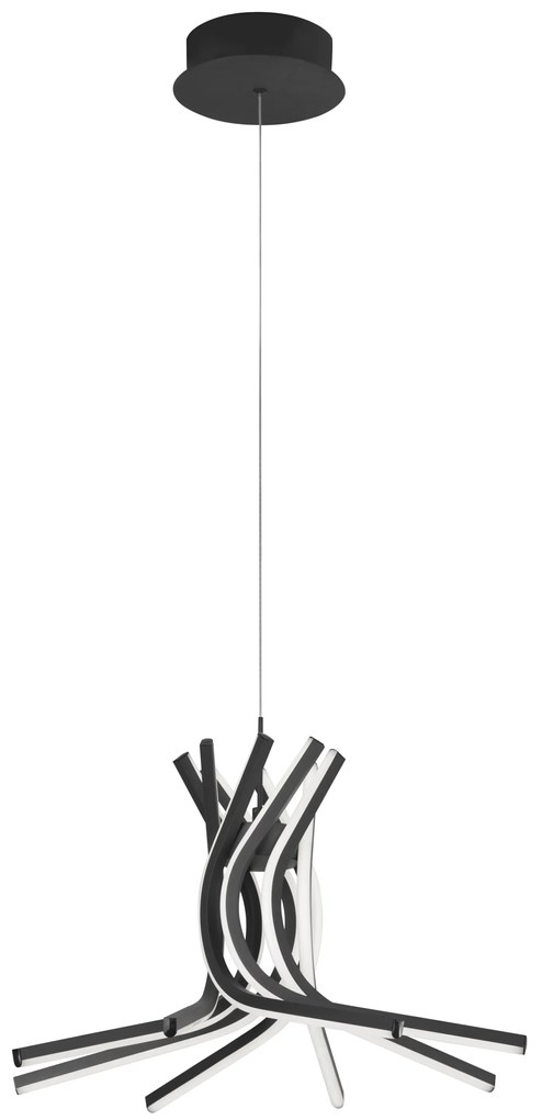 LED luster Narvi 50 čierne