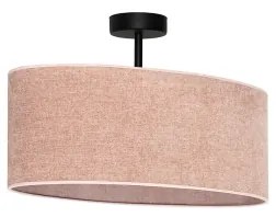 Duolla - Prisadený luster OVAL 1xE27/15W/230V ružová