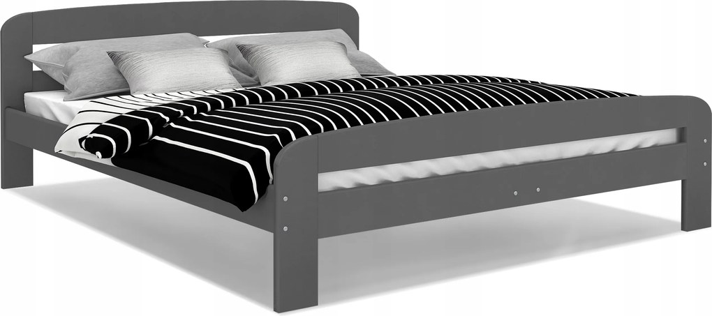 Posteľ DAVE 200x140 cm - šedá