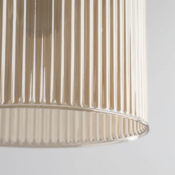 Závesný luster SOPHIA 1xE14/10W/230V čierna/dymovo-béžová