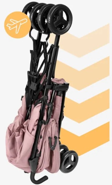 Športový kočík Davos 35 ružový