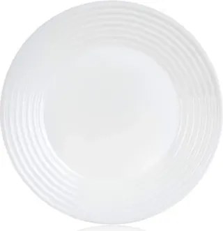 Plytký tanier Harena 25 cm, biele sklo%