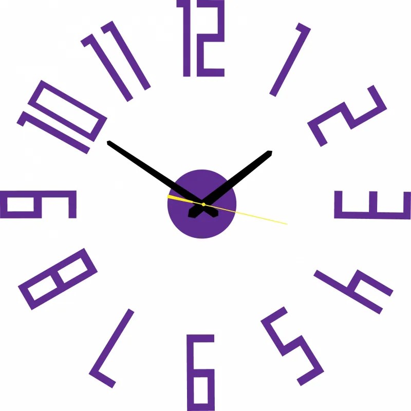 Nástenné hodiny Quartz, nalepovacie dekorácie, 3D zrkadlové nálepky Xmomo X0018-Wall clock HEU-