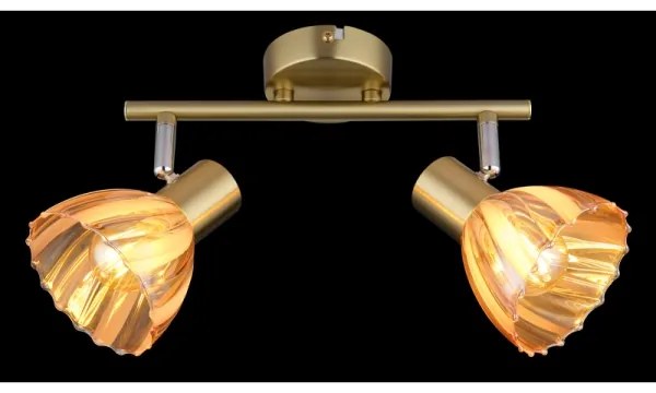 Globo 54315M-2 - Bodové svietidlo ZACHERY 2xE14/40W/230V zlatá