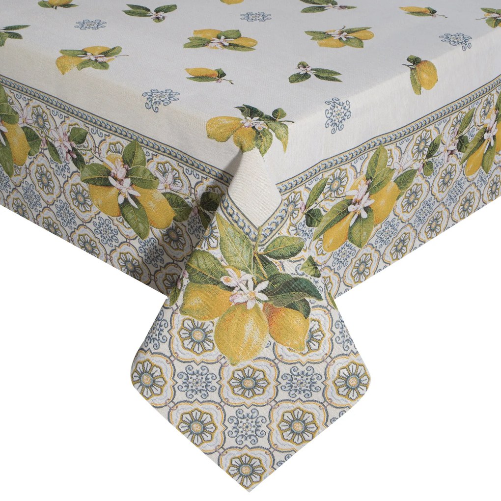 GOBELÍNOVÝ OBRUS LEMON 140X180 CM VZOROVANÝ