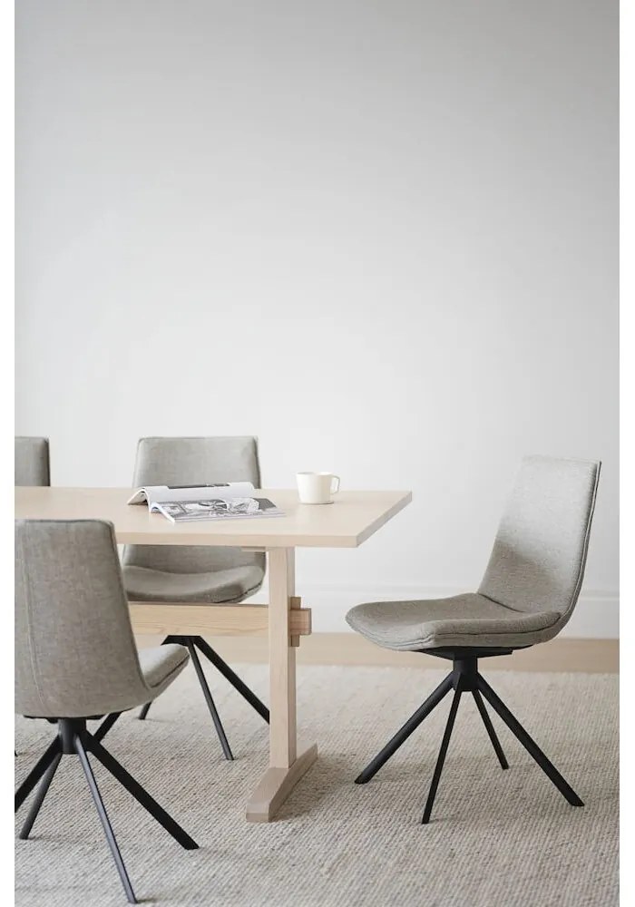 Béžové otočné jedálenské stoličky v súprave 2 ks Lowell - Rowico