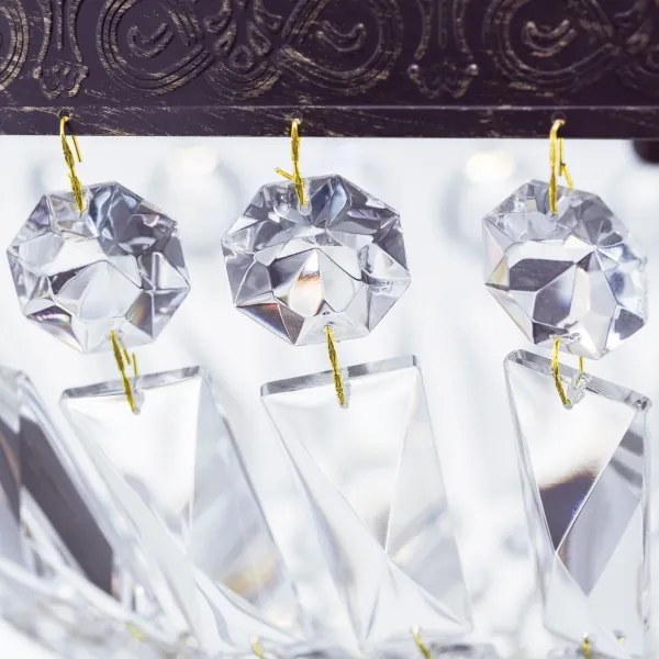 Orion HL 6-1497/3 - Krištáľový luster na reťazi ARILA 3xE27/60W/230V hnedá/patina