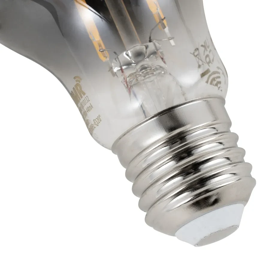 Sada 5 ks Inteligentné stmievateľné LED žiarovky E27 A60 dymové 4,9 W 150 lm 1800 K