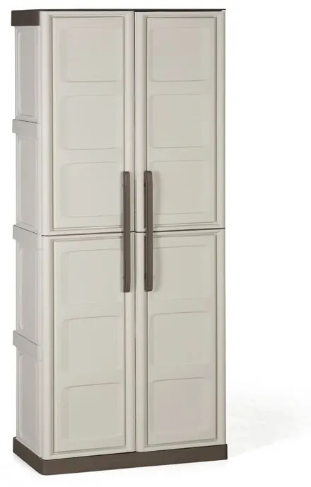 Plastová dielenská skriňa na náradie S Line, vysoká, 700 x 390 x 1650 mm