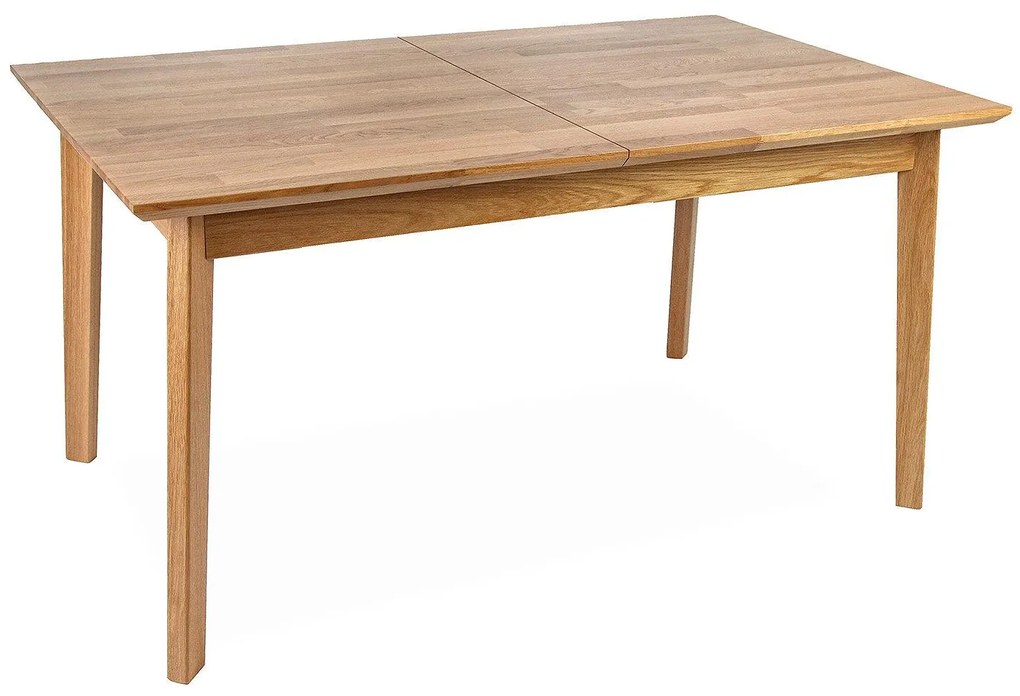 Domov Združenie  VENETO 150R L18 DUB - Stôl rozťahovací masív Dub prírodný 150x90/45/ plát 18mm