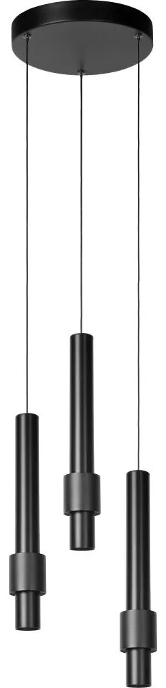 Lucide 24402/15/30 - LED Stmievateľný luster na lanku MARGARY 3xLED/4W/230V čierna