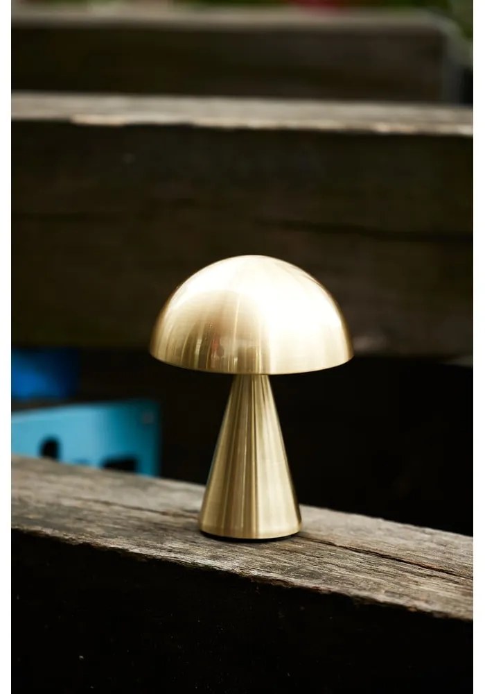 LED stmievateľná stolová lampa v zlatej farbe (výška 20 cm) Mush – Hübsch