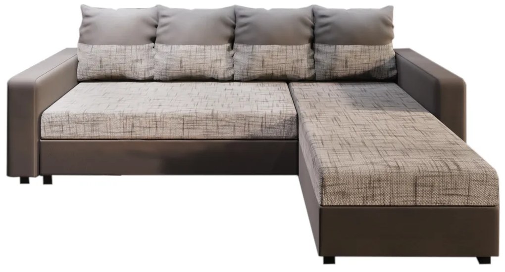 Rohová sedacia súprava ASTANA, 232x71x144, kornet 18/dolaro 4