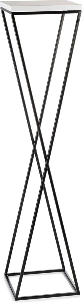 STOJAN NA KVETINÁČ LOFT6 100X24X24 CM ČIERNA/BIELA