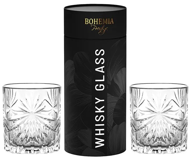 BOHEMIA PRESTIGE FIORE POHÁR NA WHISKY V TUBE 320ML SADA 2KS