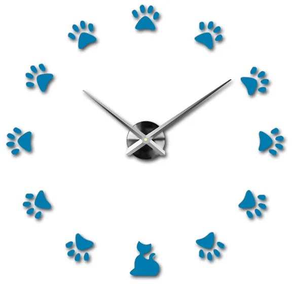 Moderné nalepovacie nástenné hodiny SS | 3D hodiny 12S017 Wanduhr