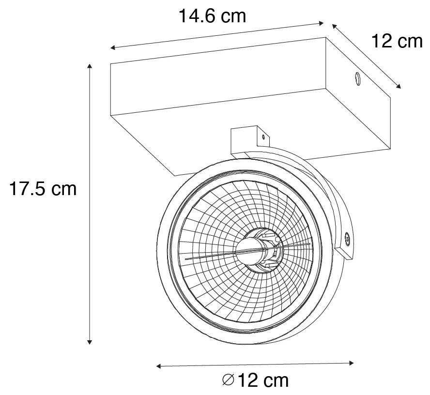 Dizajnové bodové svetlo tmavo bronzové otočné a naklápateľné - Go