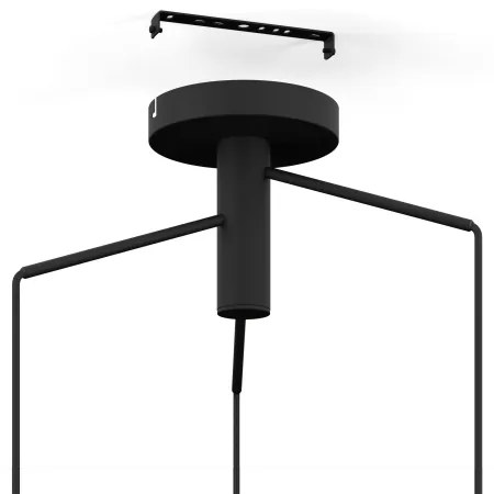 Eglo 39758 - Luster na lanku SKOURA 3xE27/60W/230V