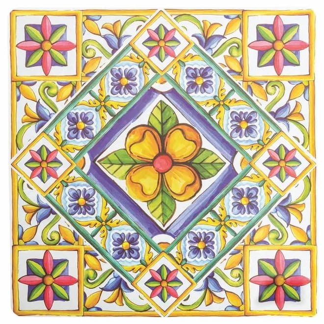 Plastové prestieranie 6 ks 37x37 cm Costiera - Villa d'Este