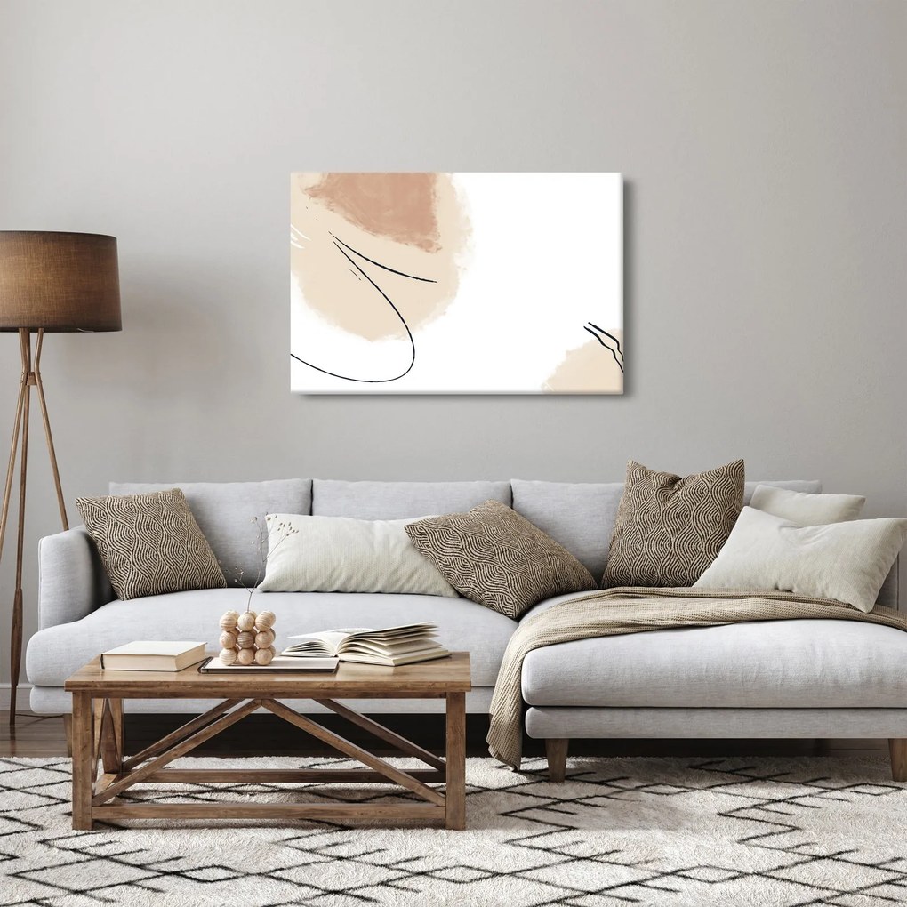 Obraz - Biela abstrakcia (90x60 cm)