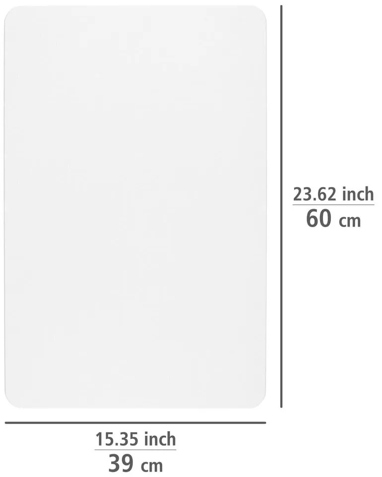 Biela kúpeľňová predložka z kremeliny 39x60 cm Simi – Wenko