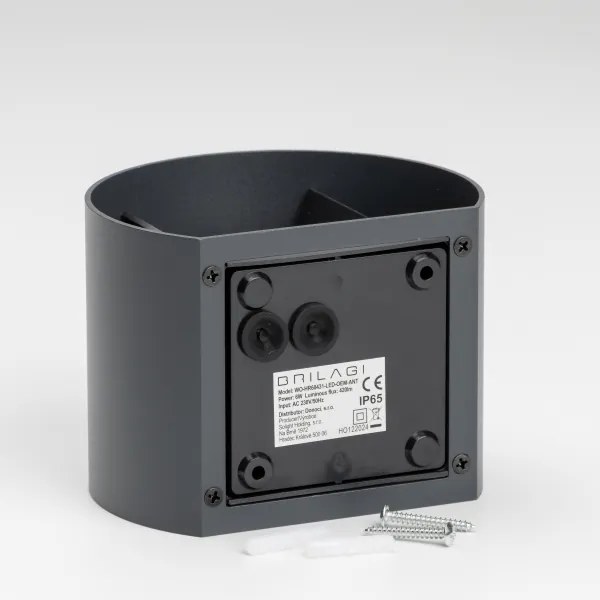 Brilagi - LED Vonkajšie nástenné svietidlo RONDO LED/6W/230V antracit IP54