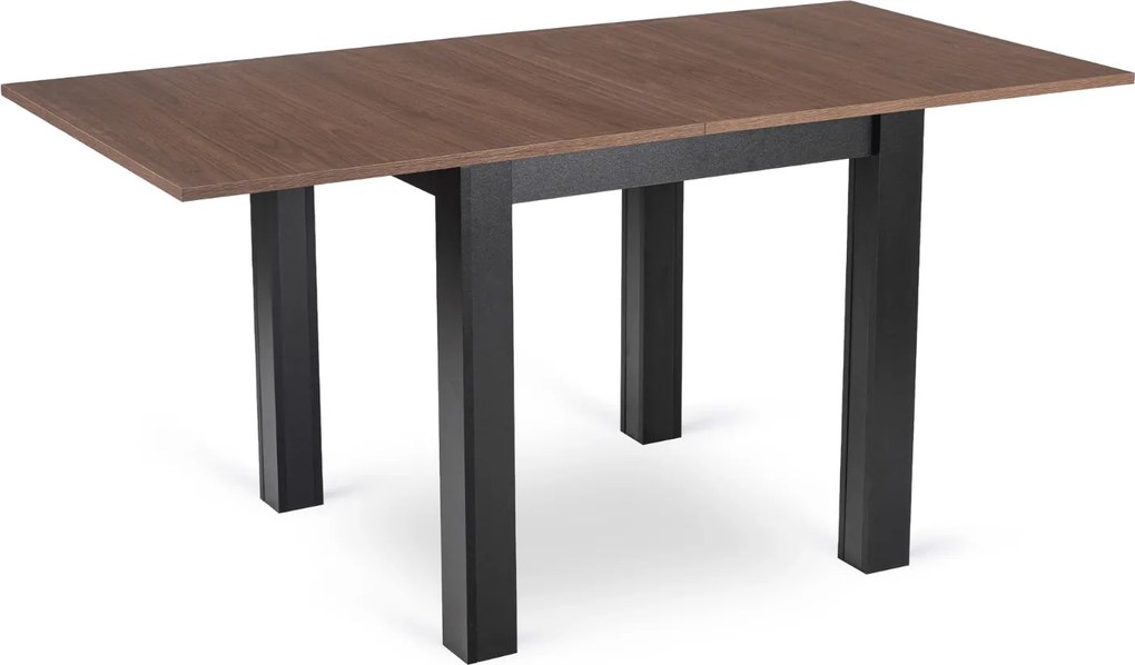 Vintino Rozkladací jedálenský stôl FELIX 80-160 cm – čierna / orech nicea