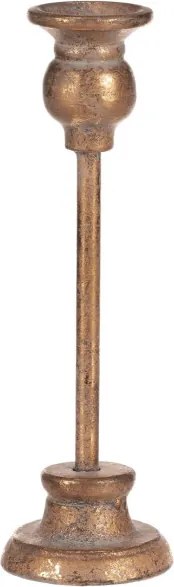 Kovový svietnik 23 cm zlatý FUP521