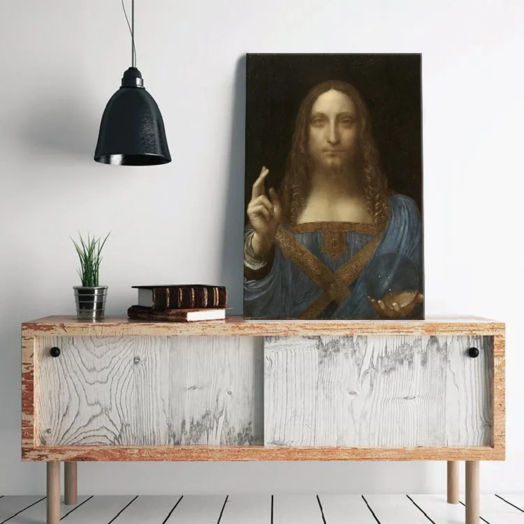 Obraz na plátne Leonardo da Vinci - Salvator Mundi