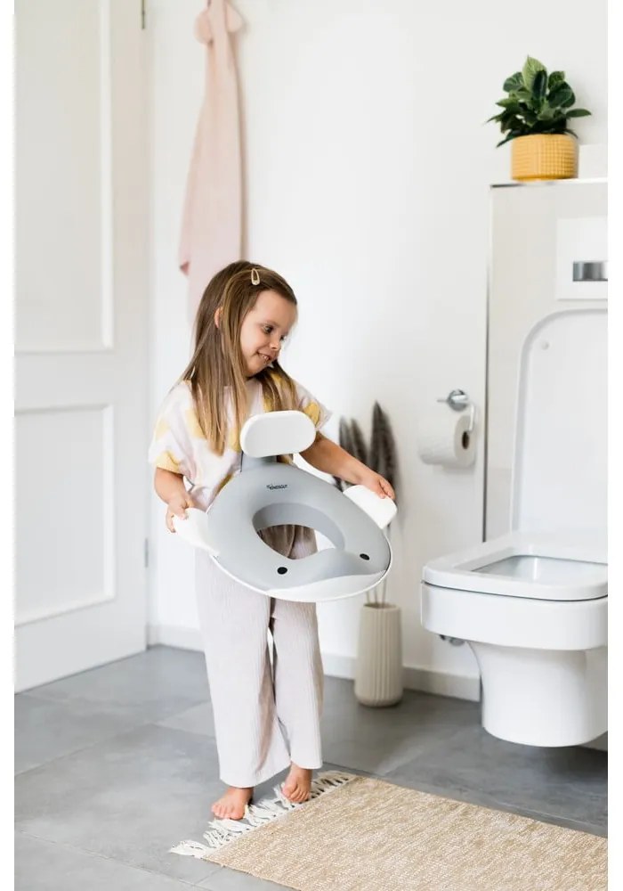 Tmavosivé detské WC sedadlo Dark grey – Kindsgut