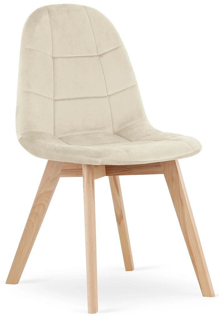 TRENDIE Zamatová stolička Montreal béžová