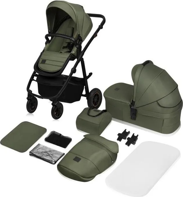 Lionelo - Kombinovaný kočík 2v1 AMBER PLUS Zelený les