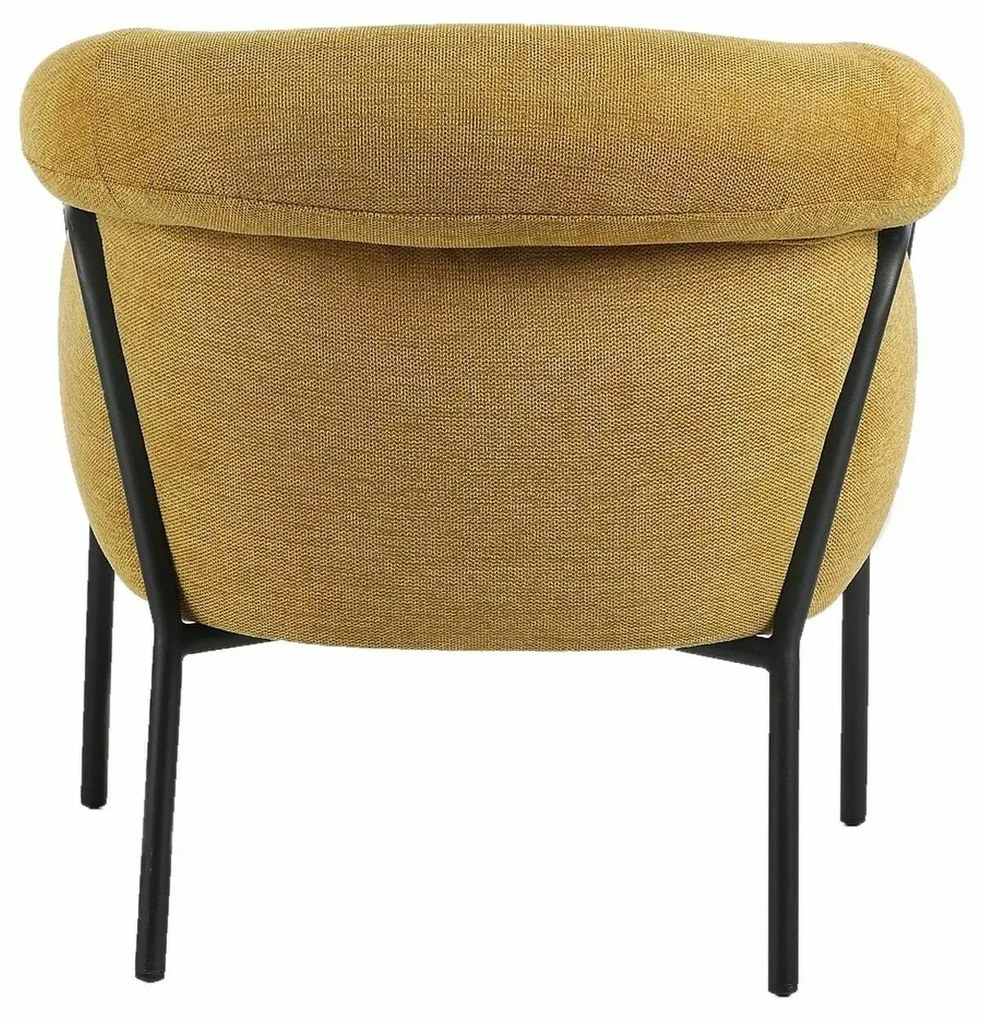 Designové křeslo Clover hořčicové