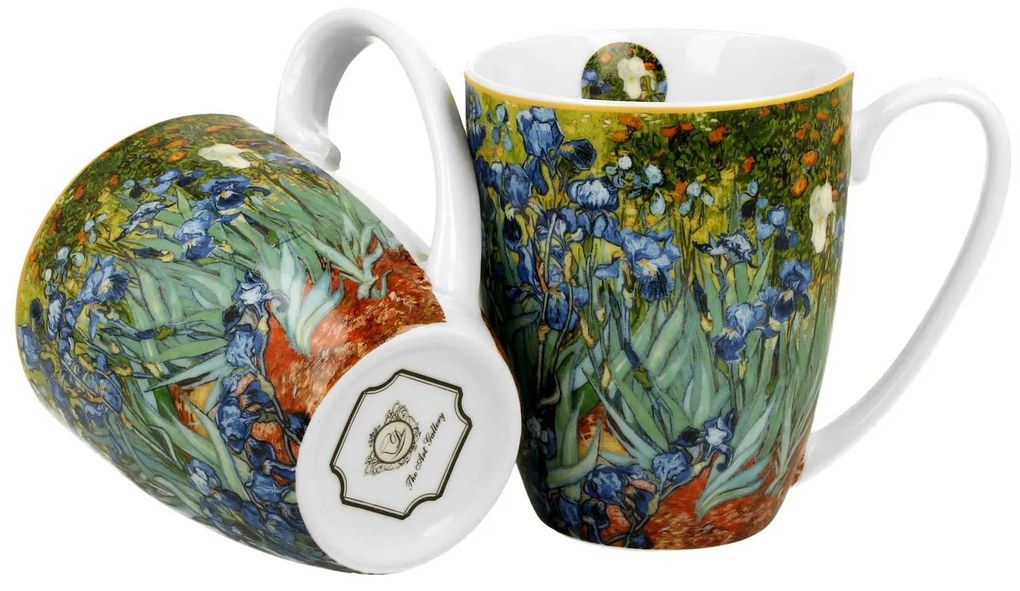 Porcelánový hrnček Van Gogh Irises 350 ml sada 2ks