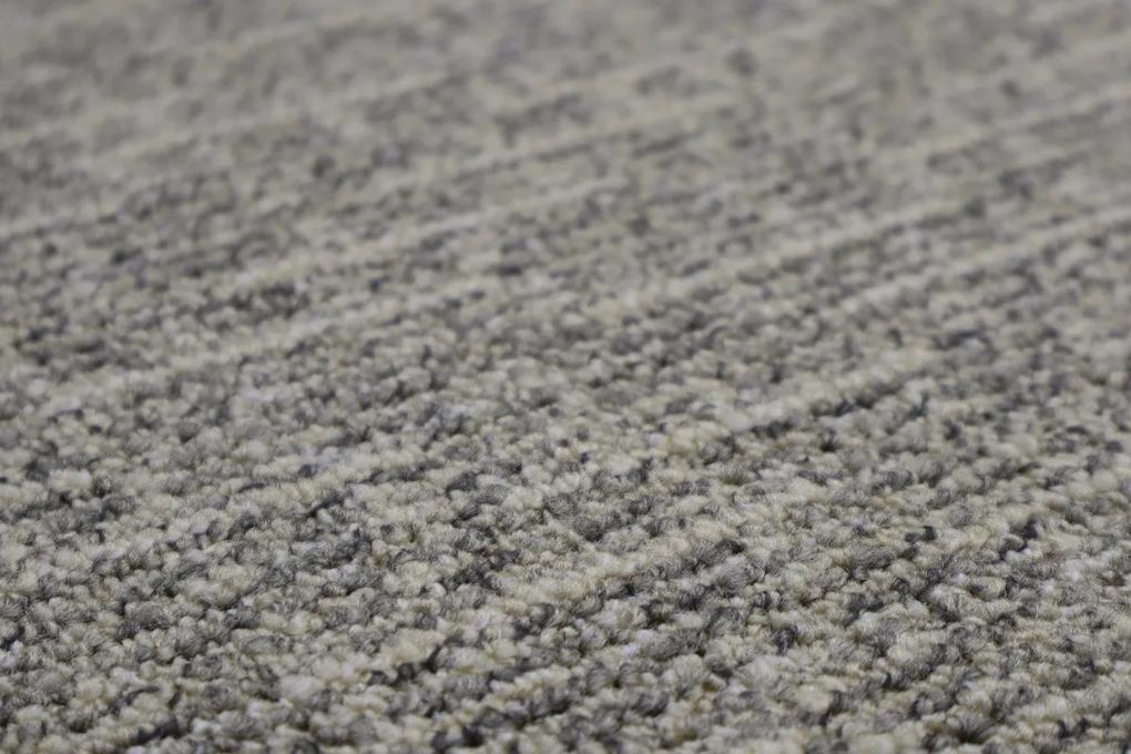 Vopi koberce Kusový koberec Alassio šedobéžový okrúhly - 300x300 (priemer) kruh cm