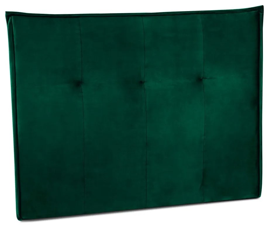 Tmavozelené čelo postele 140x120 cm Monica – Milo Casa