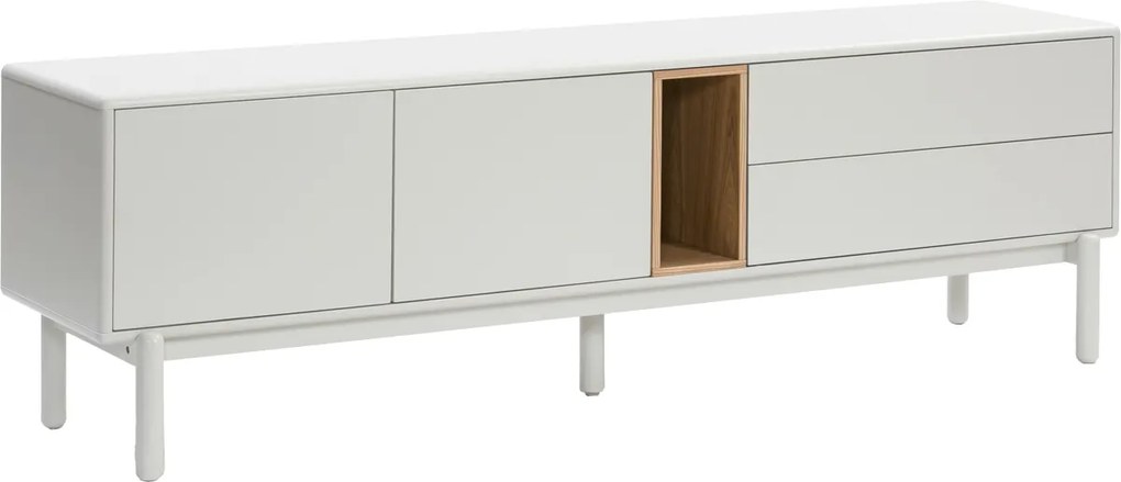 Teulat Corvo skrinka pod tv - Biela - 180 cm