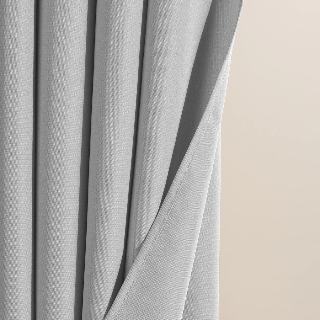 Room99 Záves na terasu AURA Na páske Farba: Hnedá, Veľkosť: 140 x 250 cm