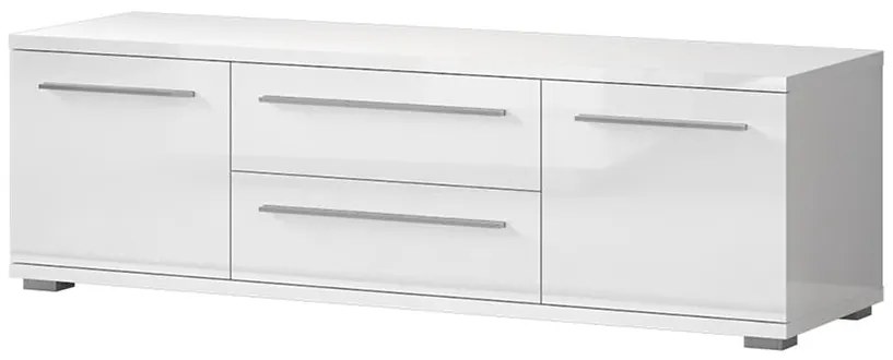 TV stolík Piano TV150-2K2F/PN-70/KA/70 lakované crystal white
