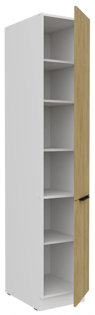 Potravinová kuchynská skrinka Carminia 40 DK-210 2F (dub cremona + biela). Akcia -20%. Vlastná spoľahlivá doprava až k Vám domov. 1128083