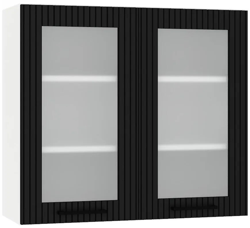 Skrinka do kuchyne Kate ws80 čierny hrášok