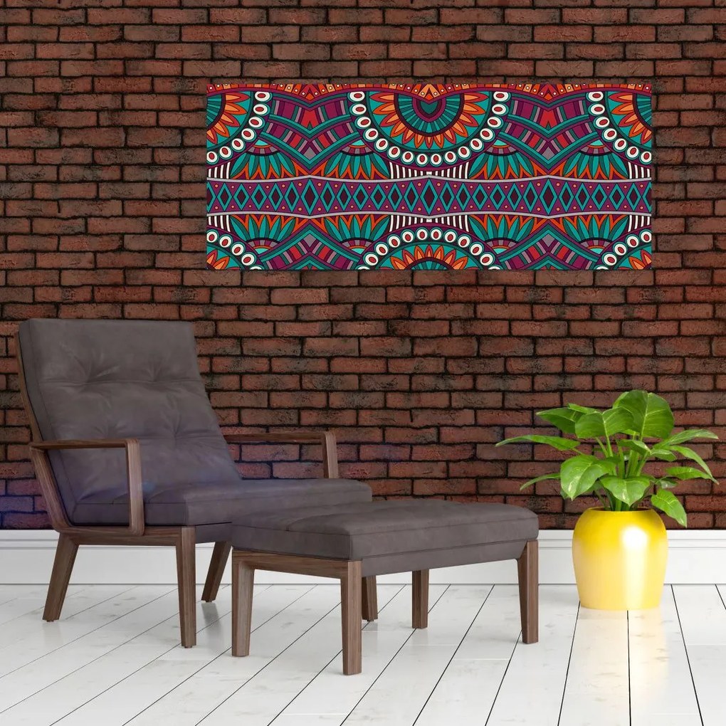 Obraz ornamentálne abstrakcie (120x50 cm)